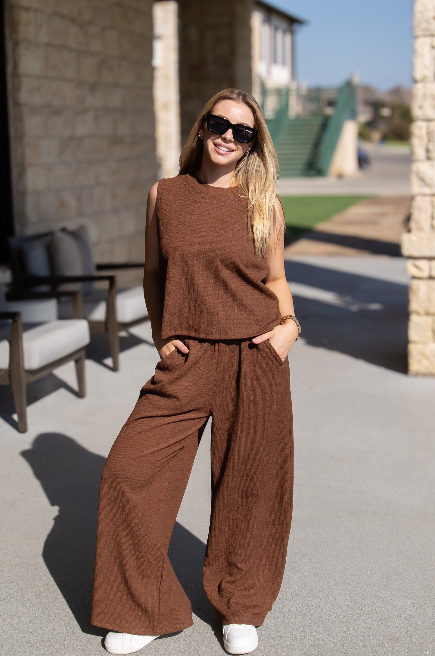 Carol Earhart Top, Chocolate